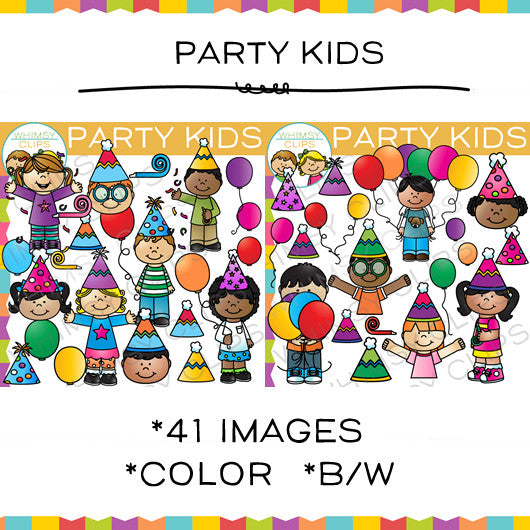 Party Kids Clip Art