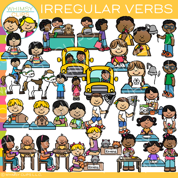 Irregular Verbs Clip Art