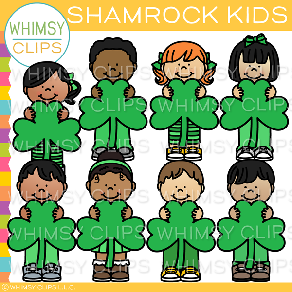 Shamrock Kids Clip Art